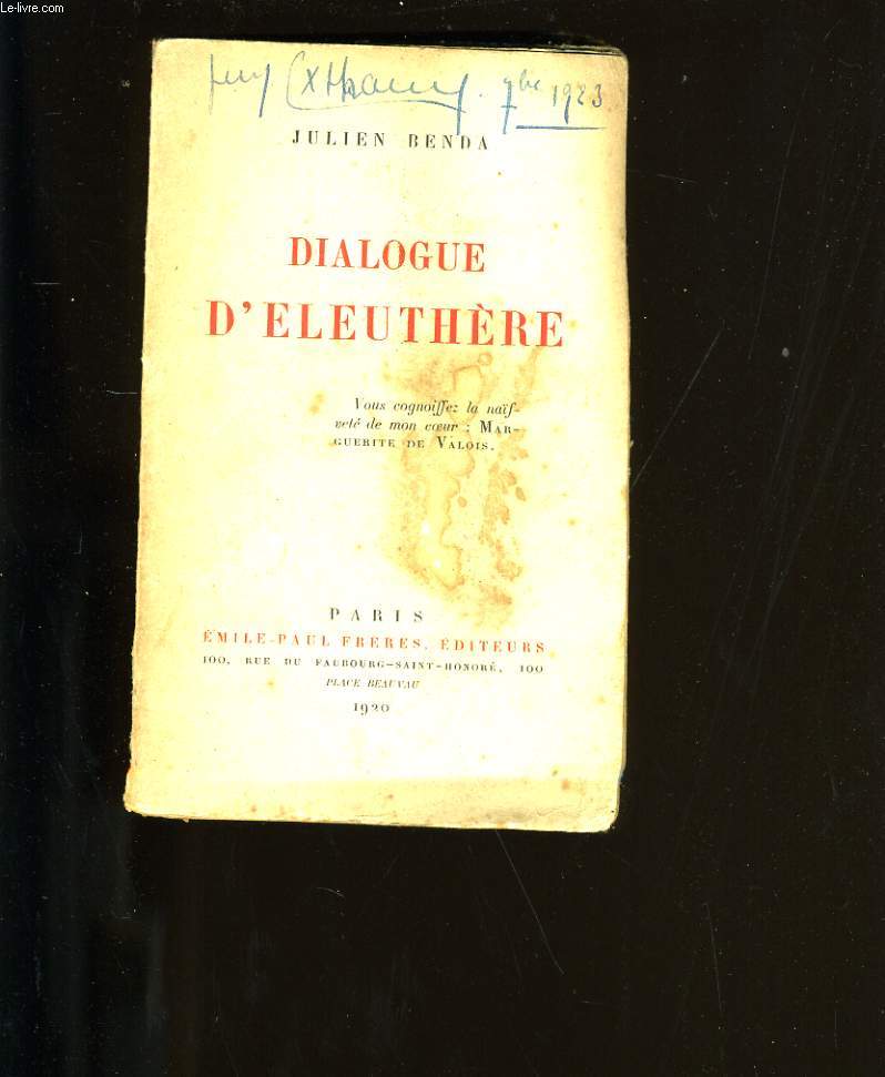 DIALOGUE D'ELEUTHERE.
