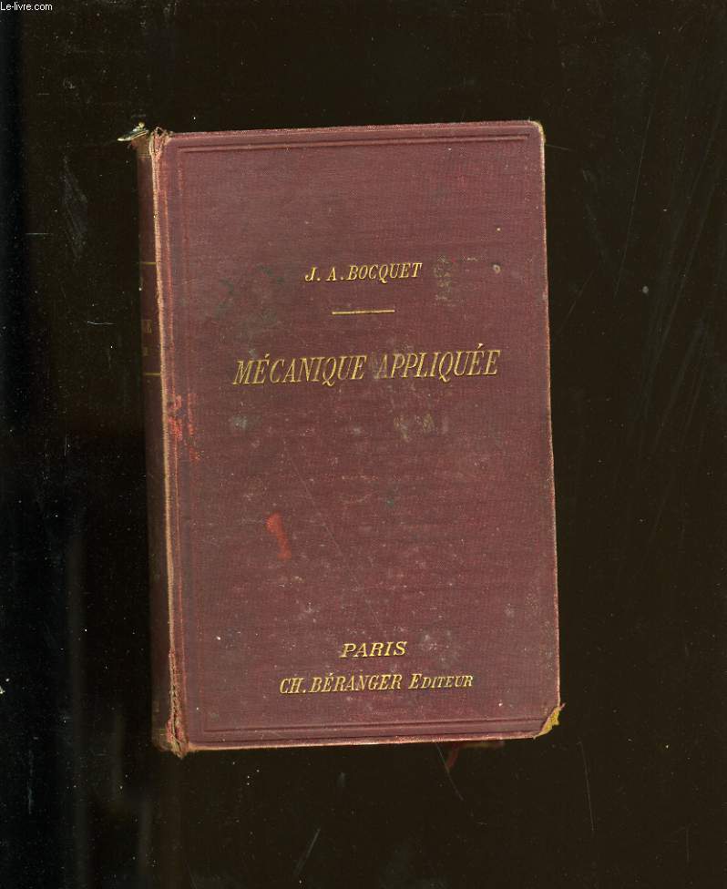 MECANIQUE APPLIQUEE.