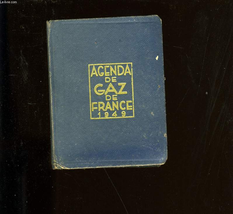 AGENDA DE GAZ DE FRANCE 1949.