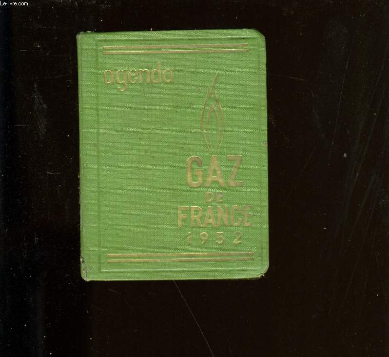 AGENDA DE GAZ DE FRANCE 1952.