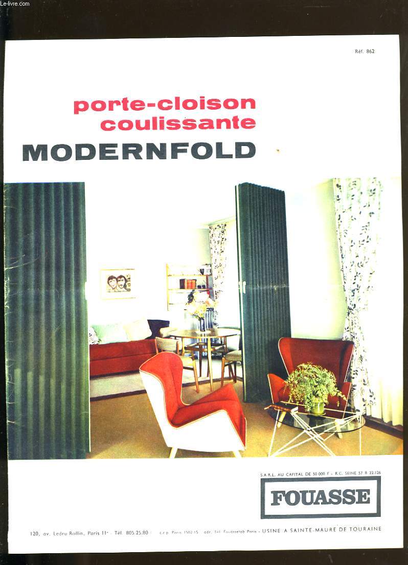 CATALOGUE DE PORTES COULISSANTES FOUASSE. LA PORTE ECONOMIQUE MODERNFOLD.