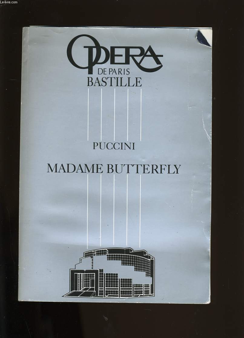 PROGRAMME D'OPERA. PUCCINI ET MADAME BUTTERFLY.