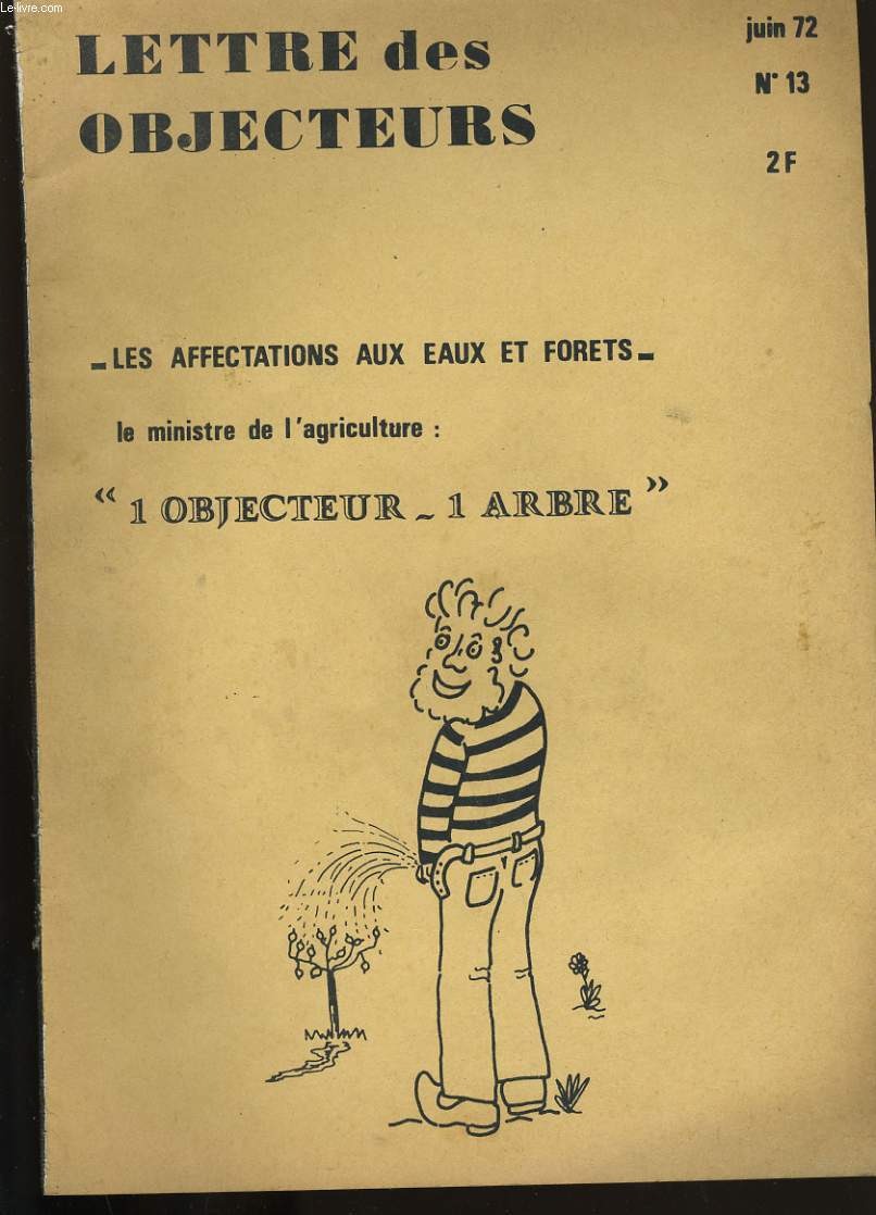 LETTRES DES OBJECTEURS. N 13.