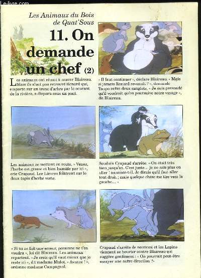 LES ANIMAUX DU BOIS DE QUAT'SOUS. 11. ON DEMANDE UN CHEF.