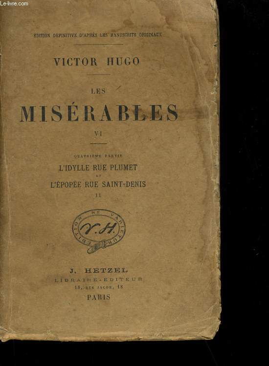 LES MISERABLES TOME 6.