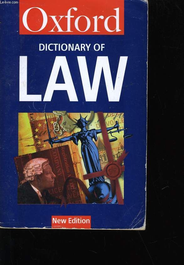 A DICTIONARY OF LAW.