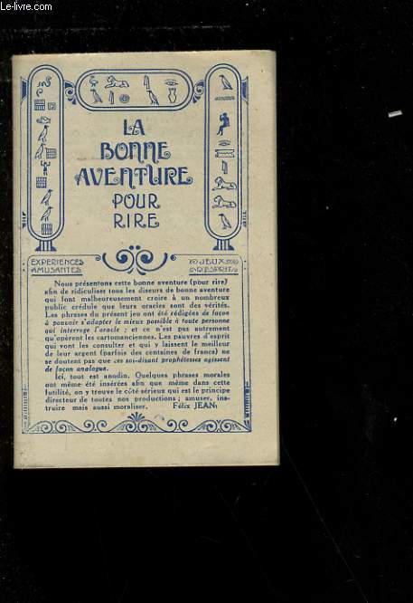 LA BONNE AVENTURE POUR RIRE.