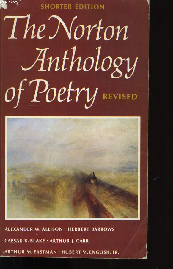 THE NORTON ANTHOLOGY OF POETRY.
