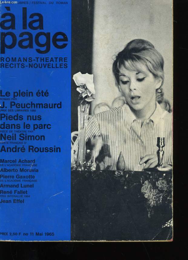 A LA PAGE. ROMANS, THEATRE, RECIT ET NOUVELLES.