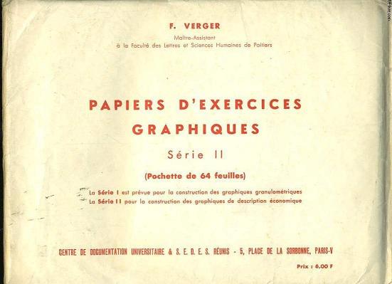 PAPIERS D'EXERCICES GRAPHIQUES. SERIE 2. POCHETTE DE 64 FEUILLES.