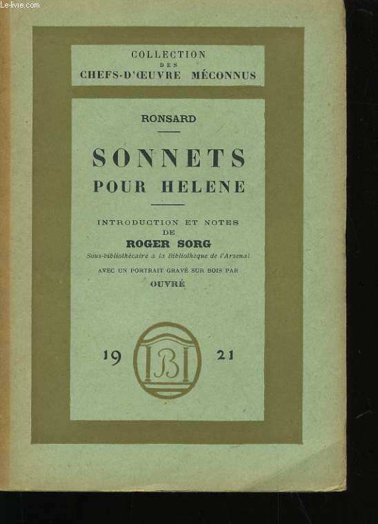 SONNETS POUR HELENE.