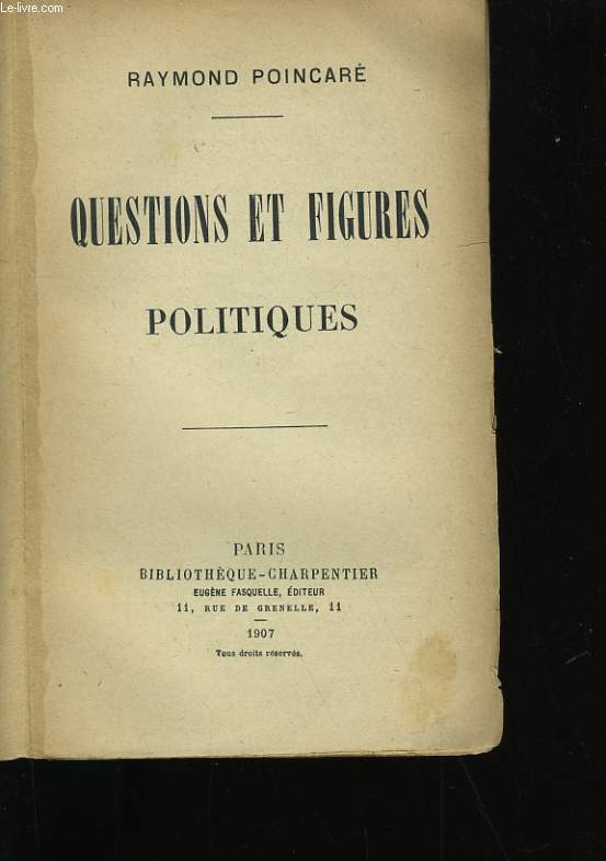 QUESTIONS ET FIGURES POLITIQUES.