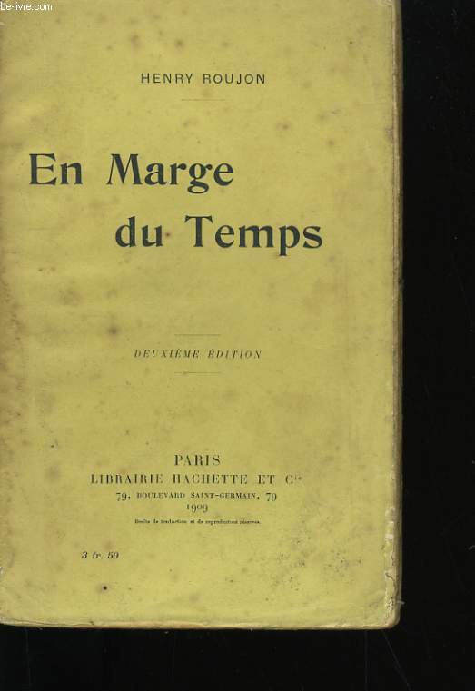 EN MARGE DU TEMPS.