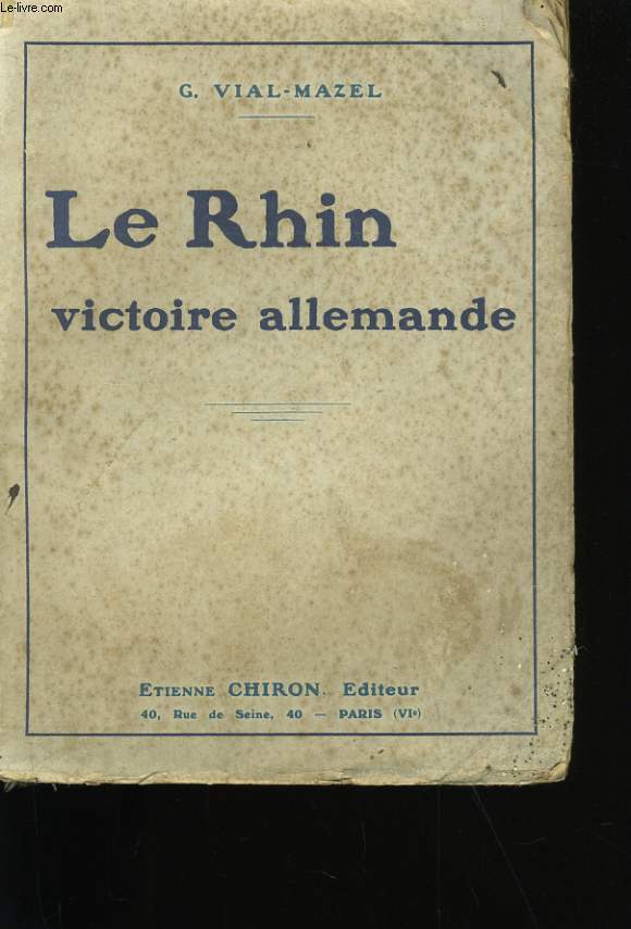 LE RHIN. VICTOIRE ALLEMANDE.