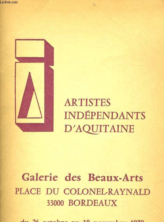 ARTISTES INDEPENDANTS D'AQUITAINE (2 OUVRAGES)