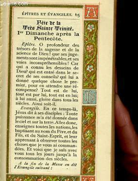 EPITRES ET EVANGILES