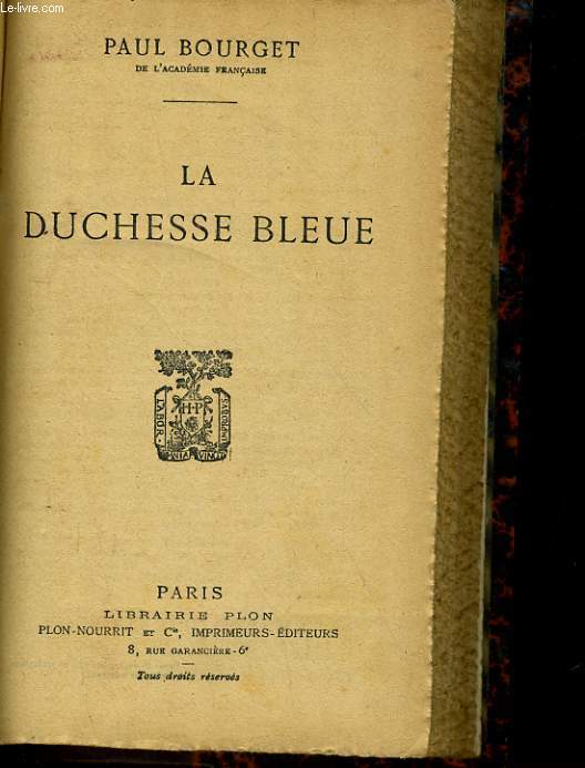 LA DUCHESSE BLEUE