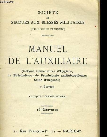 MANUEL DE L'AUXILIAIRE