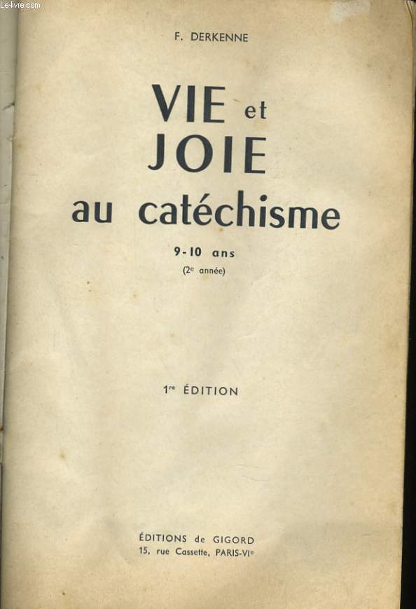 VIE ET JOIE AU CATECHISME