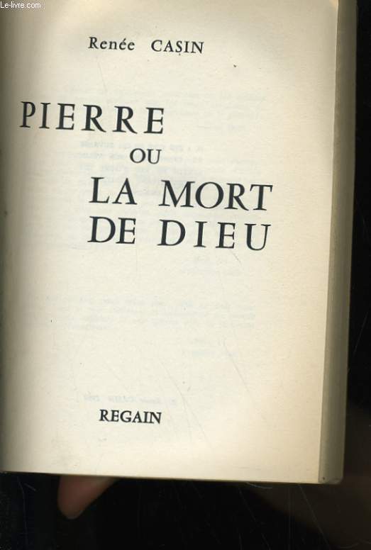 PIERRE OU LA MORT DE DIEU