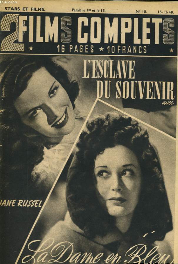 2 FILMS COMPLETS N18 - L'ESCLAVE DU SOUVENIR - LA DAME EN BLEU