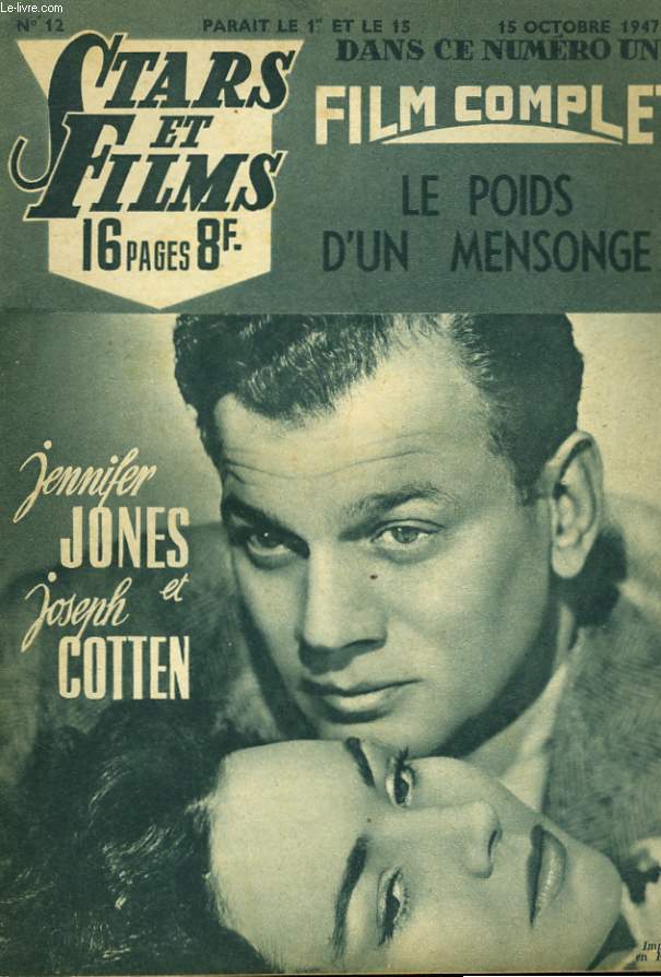 STARS ET FILMS - N12 - LE POIDS D'UN MENSONGE