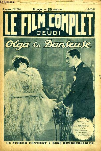 LE FILM COMPLET DU JEUDI N 724. OLGA LA DANSEUSE