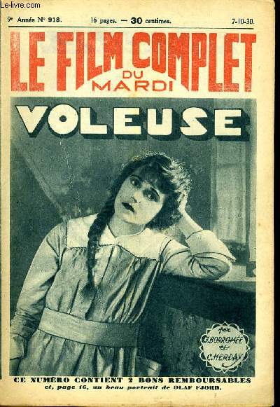 LE FILM COMPLET DU MARDI N 918 - 9EME ANNEE - VOLEUSE