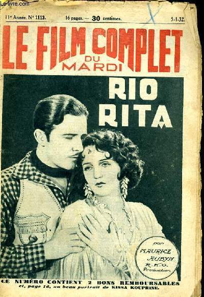 LE FILM COMPLET DU MARDI N 1113 - 11E ANNEE - RIO RITA