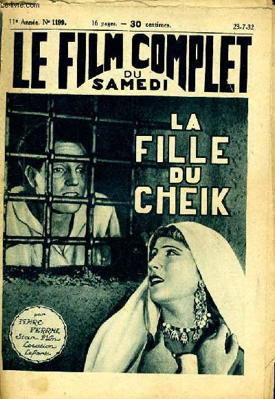 LE FILM COMPLET DU SAMEDI N 1199 - 11E ANNEE - LA FILLE DU CHEIK
