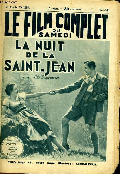LE FILM COMPLET DU SAMEDI N 1418 - 12E ANNEE - LA NUIT DE LA SAINT-JEAN