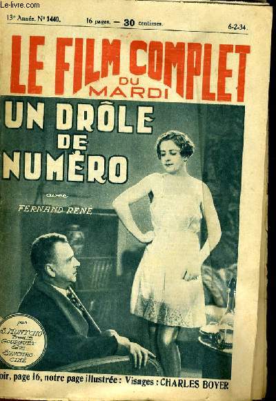 LE FILM COMPLET DU MARDI N 1440 - 13E ANNEE - UN DROLE DE NUMERO