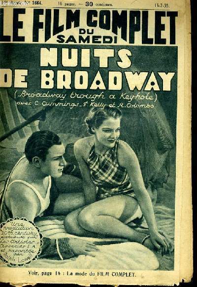 LE FILM COMPLET DU SAMEDI N 1664 - 14E ANNEE - NUITS DE BROADWAY