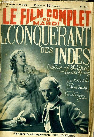 LE FILM COMPLET DU MARDI N 1734 - 14E ANNEE - LE CONQUERANT DES INDES