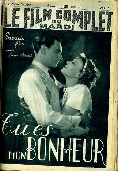 LE FILM COMPLET DU MARDI N 1940 - 16E ANNEE - TU ES MON BONHEUR