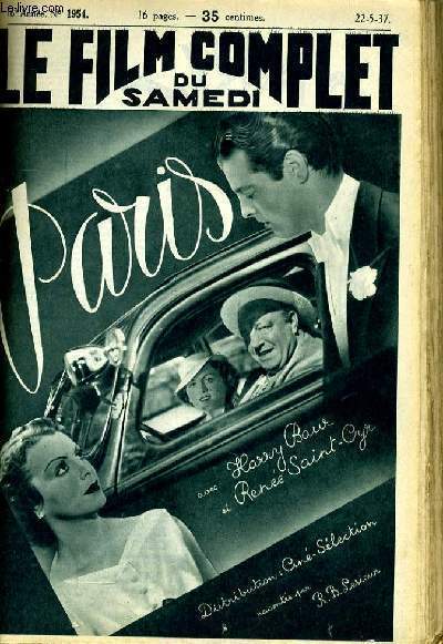 LE FILM COMPLET DU SAMEDI N 1954 - 16E ANNEE - PARIS