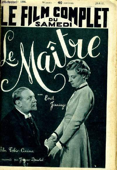 LE FILM COMPLET DU SAMEDI N 1996 - 16E ANNEE - LA MAITRE