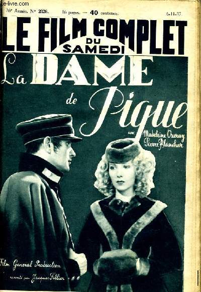 LE FILM COMPLET DU SAMEDI N 2026 - 16E ANNEE - LA DAME DE PIQUE