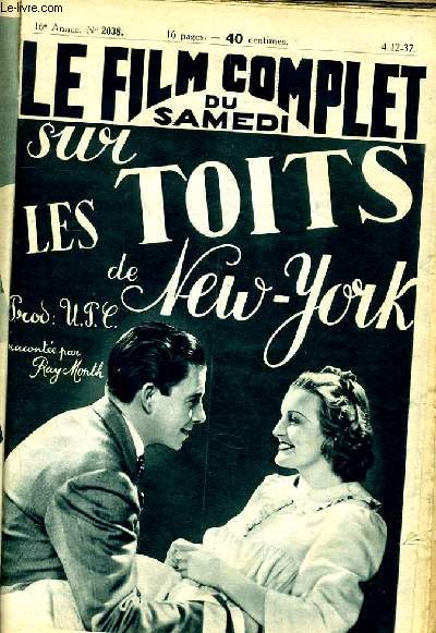 LE FILM COMPLET DU SAMEDI N 2038 - 16E ANNEE - SUR LES TOITS DE NEW-YORK