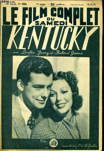 LE FILM COMPLET DU SAMEDI N 2324 - 18E ANNEE - KENTUCKY