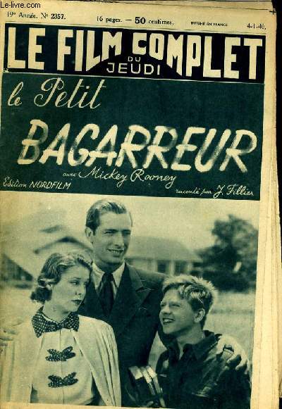 LE FILM COMPLET DU JEUDI N 2357 - 19E ANNEE - LE PETIT BAGARREUR