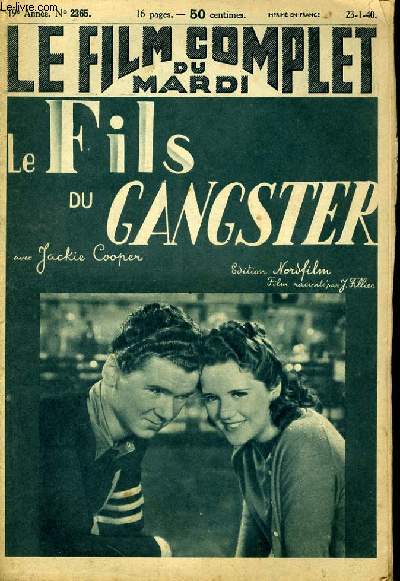 LE FILM COMPLET DU MARDI N 2365 - 19E ANNEE - LE FILS DU GANGSTER