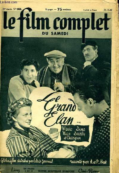 LE FILM COMPLET DU SAMEDI N 2450 - 19E ANNEE - LE GRAND ELAN