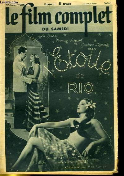 LE FILM COMPLET DU SAMEDI N 2510 - L'ETOILE DE RIO