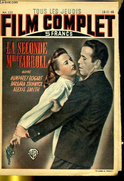TOUS LES JEUDIS FILM COMPLET N 127 - LA SECONDE Mme CARROLL