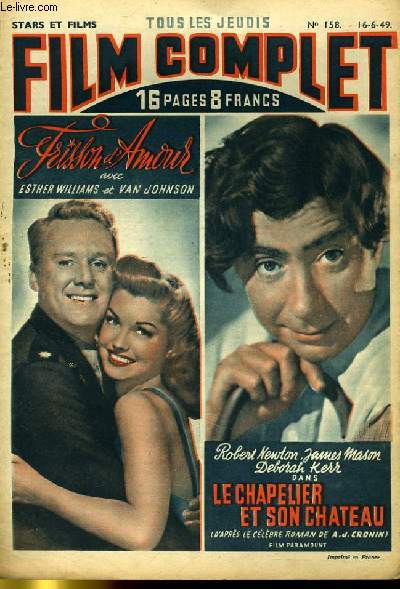 STARS ET FILMS - TOUS LES JEUDIS FILM COMPLET N 158 - FRISSON D'AMOUR - LE CHAPELIER ET SON CHATEAU