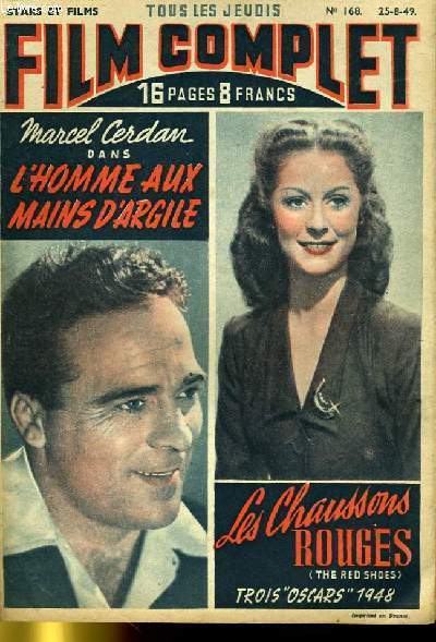 STARS ET FILMS - TOUS LES JEUDIS FILM COMPLET N 168 - L'HOMME AUX MAINS D'ARGILE - LES CHAUSSONS ROUGES