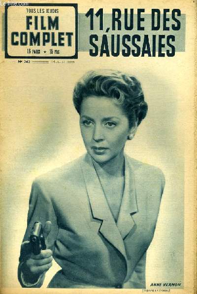 TOUS LES JEUDIS - FILM COMPLET N 262 - 11, RUE DES SAUSSAIES