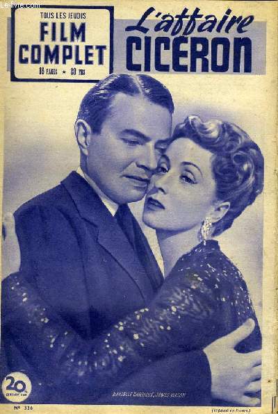 TOUS LES JEUDIS - FILM COMPLET N 336 - L'AFFAIRE CICERON