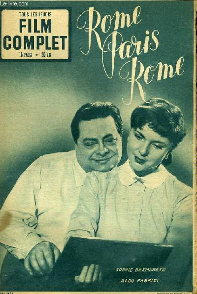 TOUS LES JEUDIS - FILM COMPLET N 353 - ROME PARIS ROME